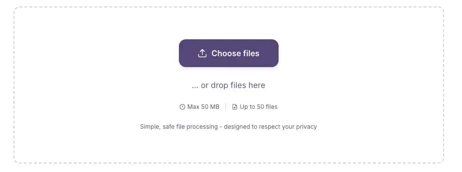 Amazon label crop tool on I Love Compress showing the PDF upload area with a shipping label file being dragged in